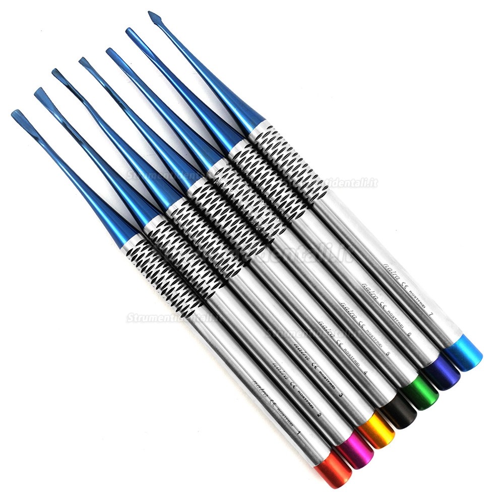 7 Pz/set Leva dentista (pdl elevatore odontoiatrico)