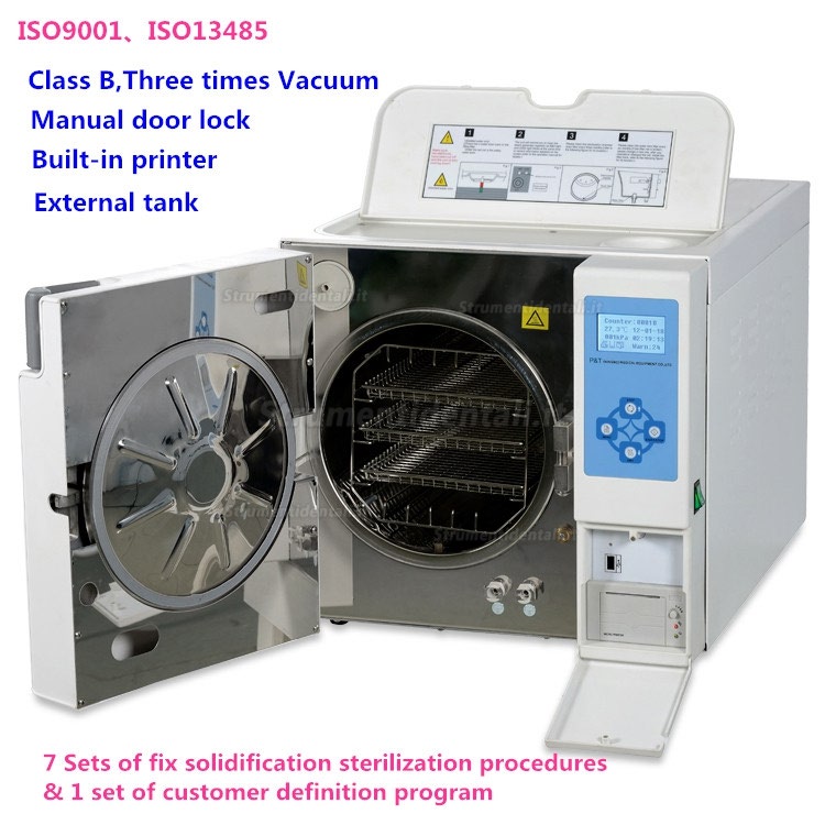 P&T® BTS17/23 Autoclave Classe B con Stampanti 17/23L