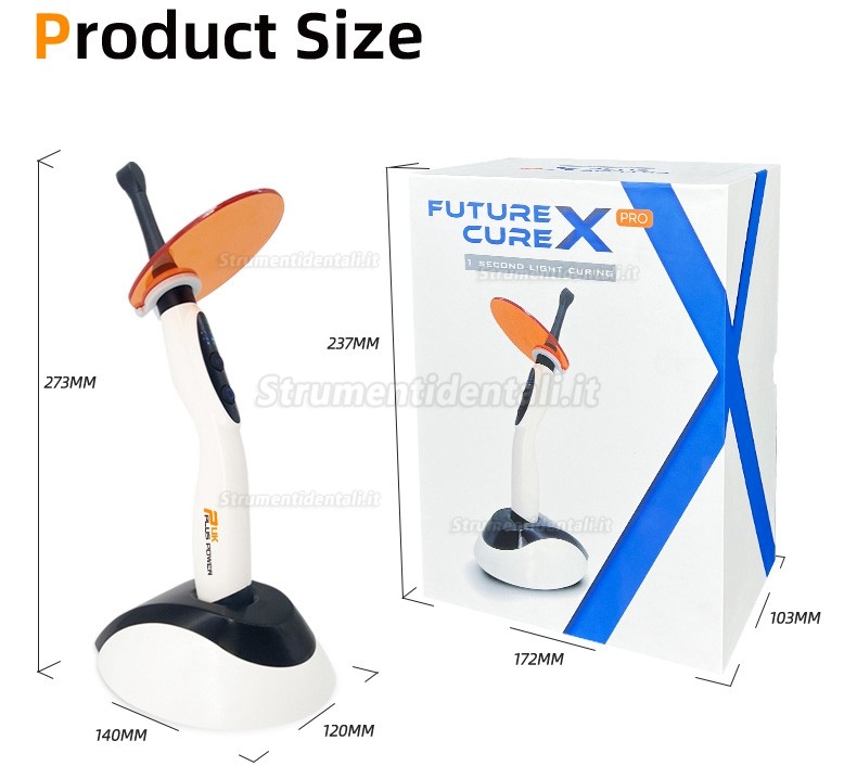 Lampada polimerizzante LED ad alta intensità Pluspower® FUTURE X PRO Lampada polimerizzante LED ad alta intensità Pluspower® FUTURE X PRO