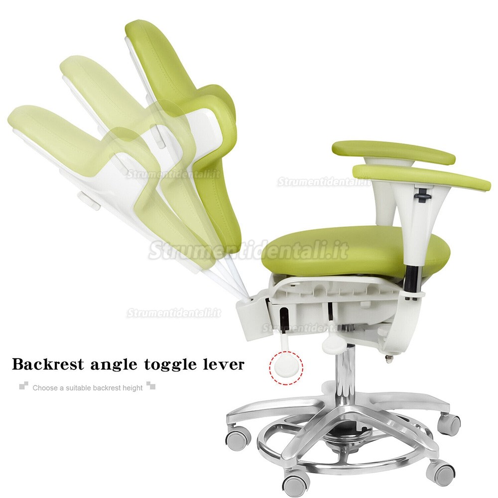 QIYUAN QY-MDS-E3 Sgabello operatore per microscopio dentale, sedia ergonomico per dentista QIYUAN QY-MDS-E3 Sgabello operatore per microscopio dentale, sedia ergonomico per dentista