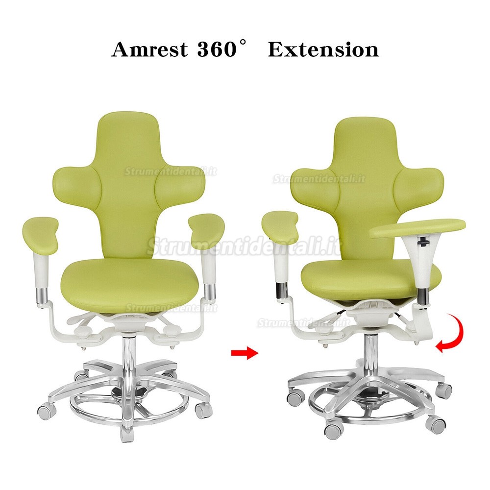 QIYUAN QY-MDS-E3 Sgabello operatore per microscopio dentale, sedia ergonomico per dentista QIYUAN QY-MDS-E3 Sgabello operatore per microscopio dentale, sedia ergonomico per dentista