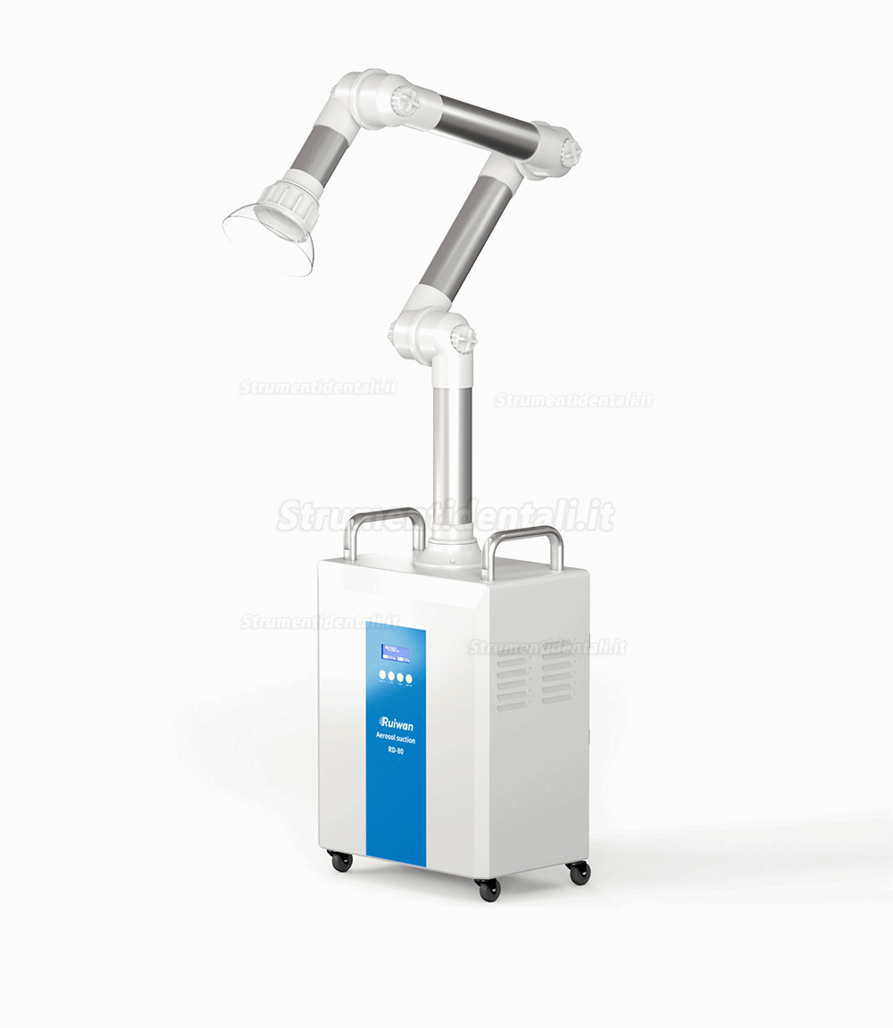 RUIWAN 220W RD80 aspiratore aerosol dentista 4 filters layer+ 2 UV lamps + plasma