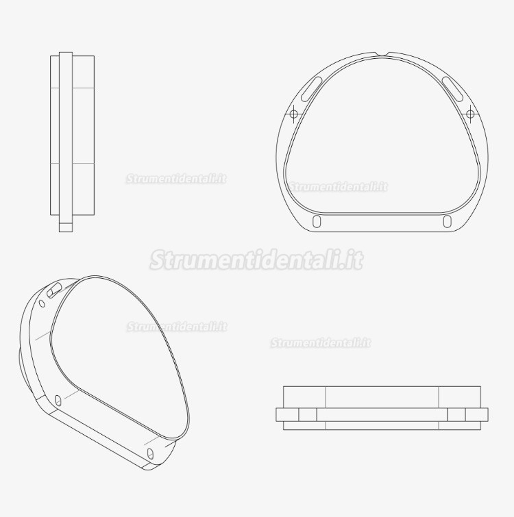 1 pezzi disco per zirconic ST/HT dentale (fresatrice del sistema CAD/CAM Amann Girrbach)