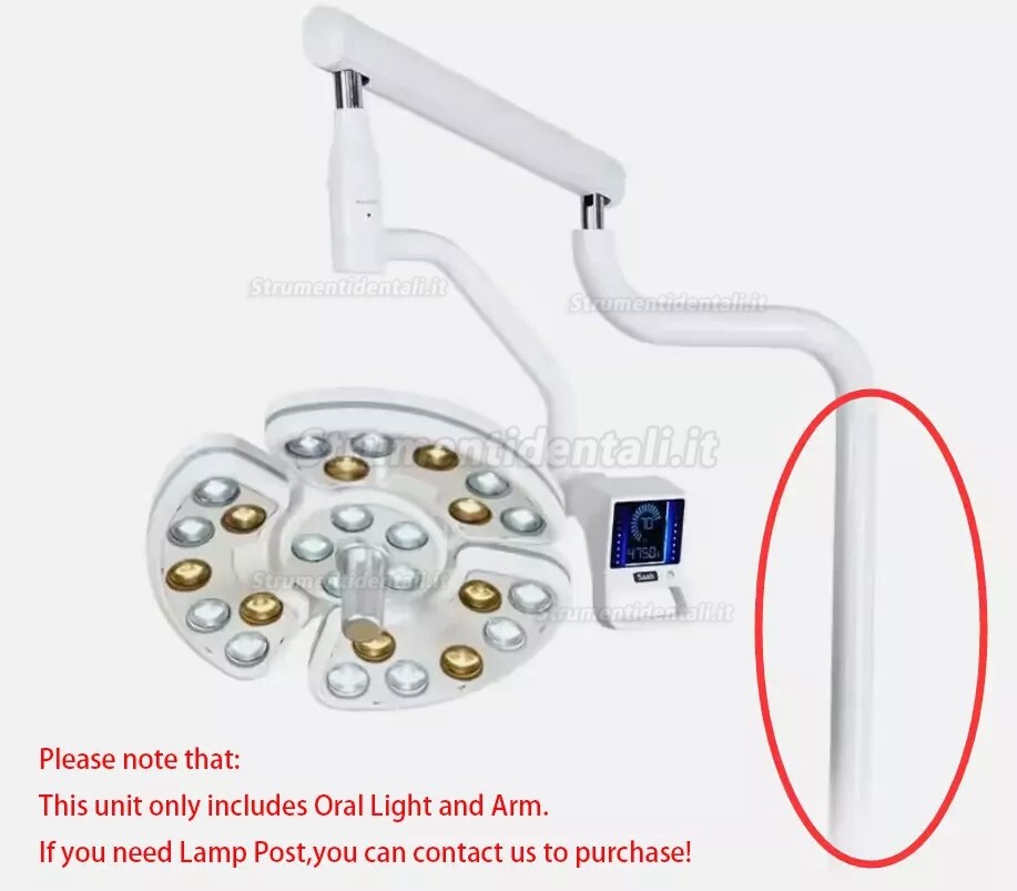 Lampada riunito LED odontoiatrico Saab KY-P138 con braccio per poltrona odontoiatrica Lampada riunito LED odontoiatrico Saab KY-P138 con braccio per poltrona odontoiatrica