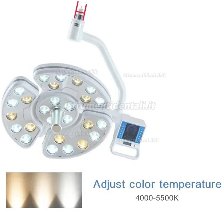 Lampada scialitica odontoiatrica / Scialitica operatoria dentista Saab KY-P138-2 52 LED (montata a soffitto)