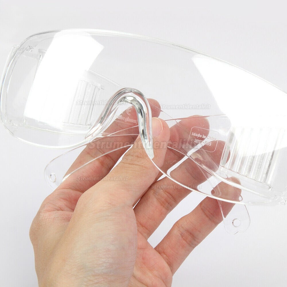 occhiali di sicurezza 1 pezzo Occhiali da outdoor protezione anti-schizzi in plastica trasparente Dynamovolition 