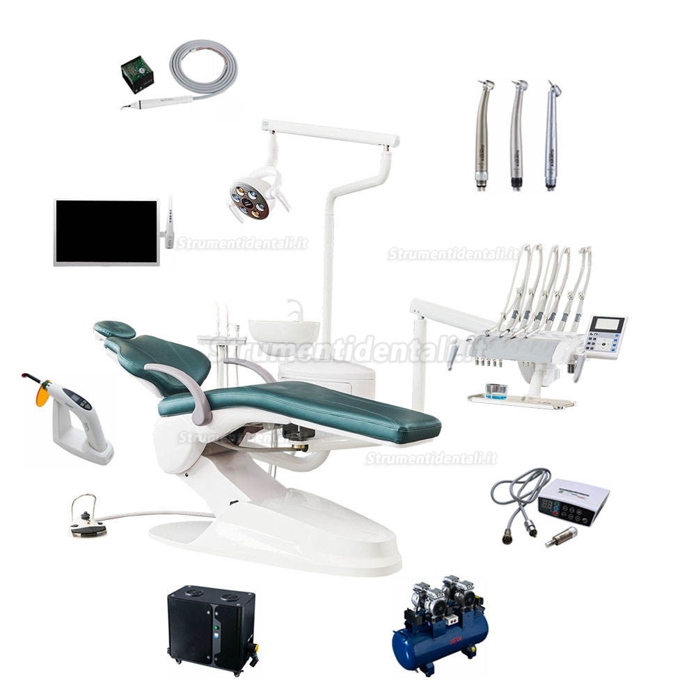 Safety® M1 Poltrona odontoiatrica elettrica integrata economica / Unità di trattamento odontoiatrico (Stile Continental)