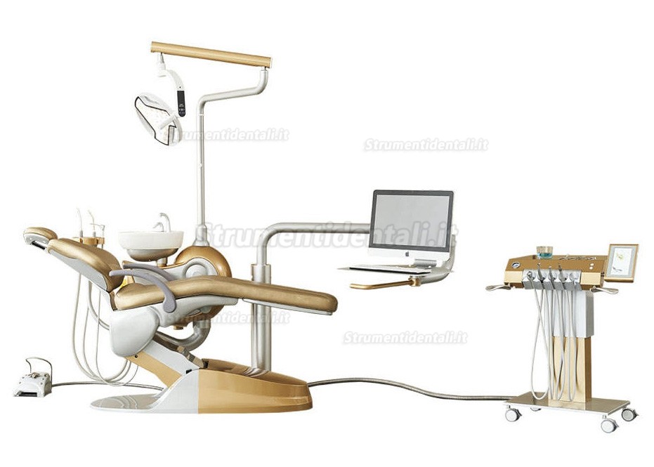 Safety® M9+ riuniti chirurgica odontoiatrici per impianti dentali / Poltrona di trattamento implantare con carrello e pannello schermo