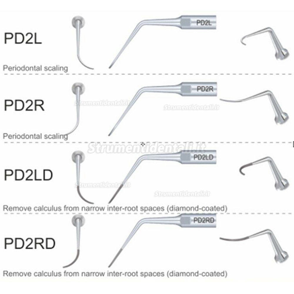 10Pezzi Woodpecker DTE Inserti Piezo /Punte per Ablatore PD2L/ PD2LD/ PD2R/ PD2RD Compatibile NSK SATELEC