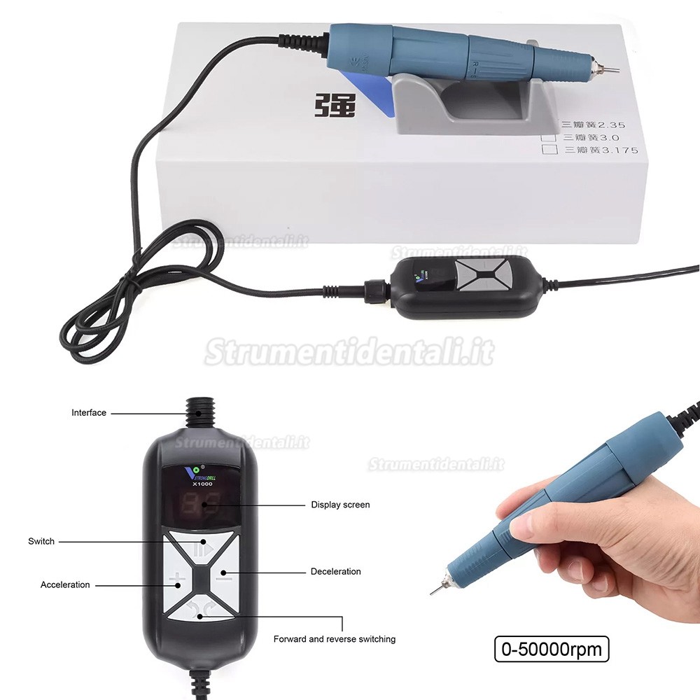 Micromotore portatile dentale StrongDrill M45 50.000 giri/min Micromotore portatile dentale StrongDrill M45 50.000 giri/min