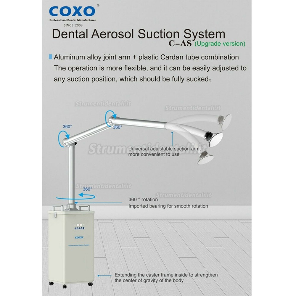 COXO C-AS aspiratore aerosol dentista con sterilizzazione UV (approvato dalla CE e FDA)