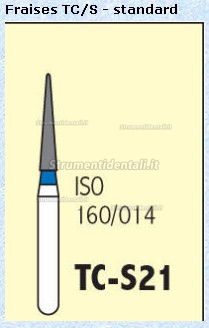 FG TC-S21 1.4mm Frese diamantate odontoiatrico 100 pz