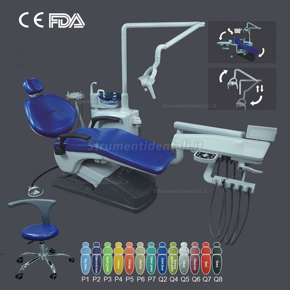 TJ TJ 2688 A1-1 Poltrona dentista integrante (Cuoio DELL'UNITÀ di elaborazione, controllato dal computer)