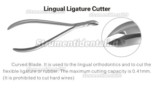 Pinze ortodontiche 603-502 Linguale Fresa Legatura