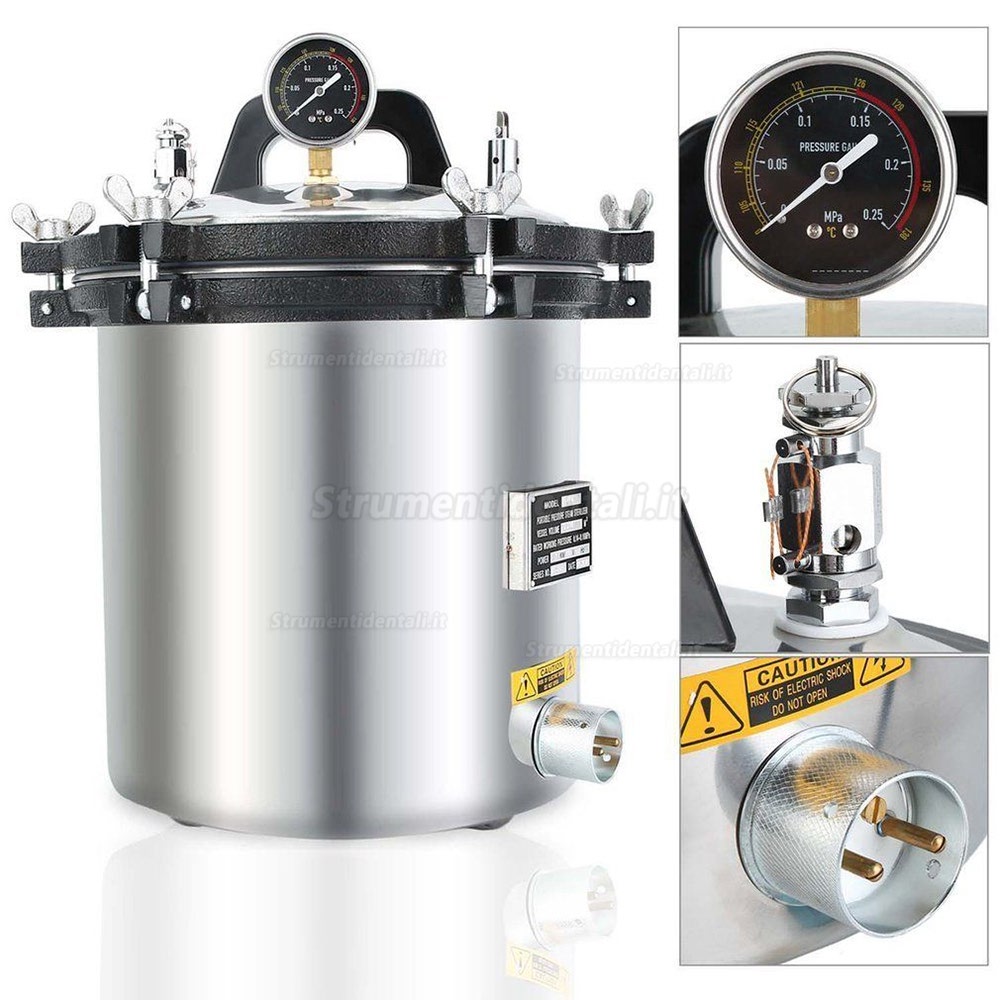 18L Sterilizzatore a Vapore in Autoclave Da per Impianti Dentali Medici 18L Sterilizzatore a Vapore in Autoclave Da per Impianti Dentali Medici
