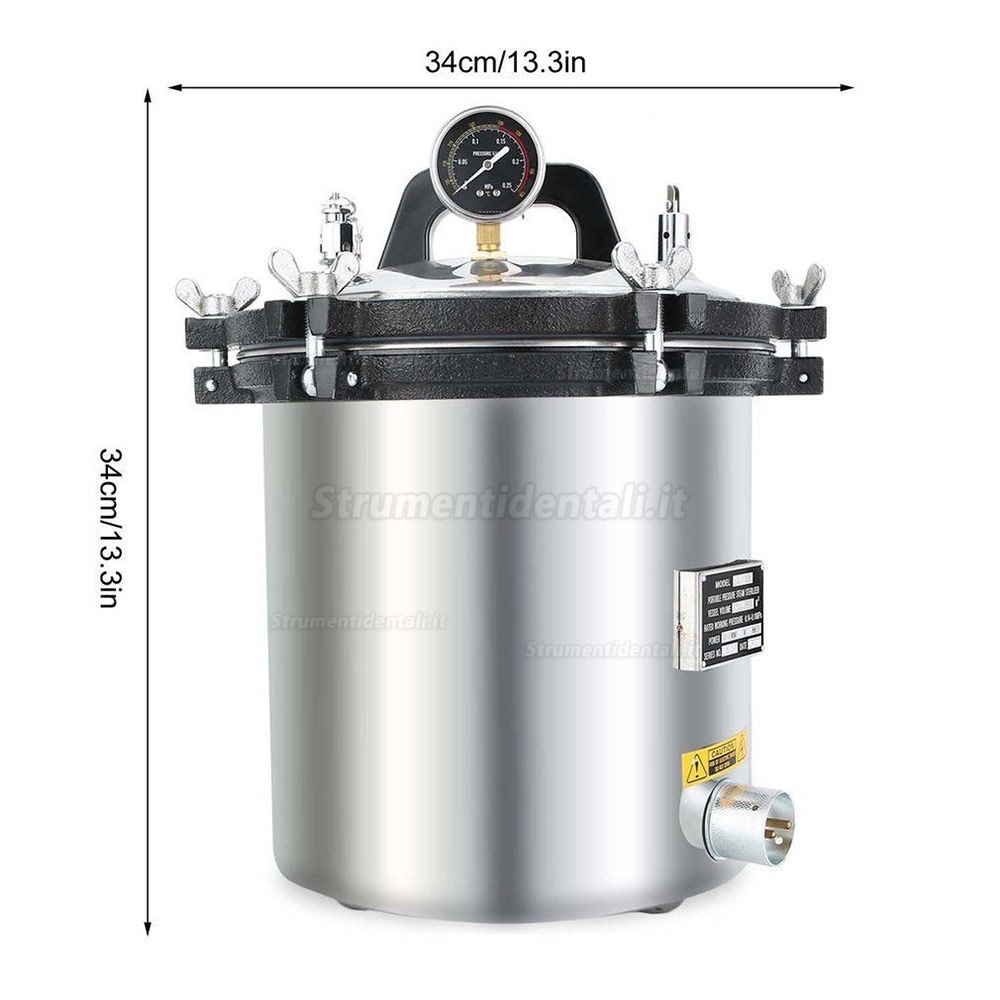 18L Sterilizzatore a Vapore in Autoclave Da per Impianti Dentali Medici 18L Sterilizzatore a Vapore in Autoclave Da per Impianti Dentali Medici