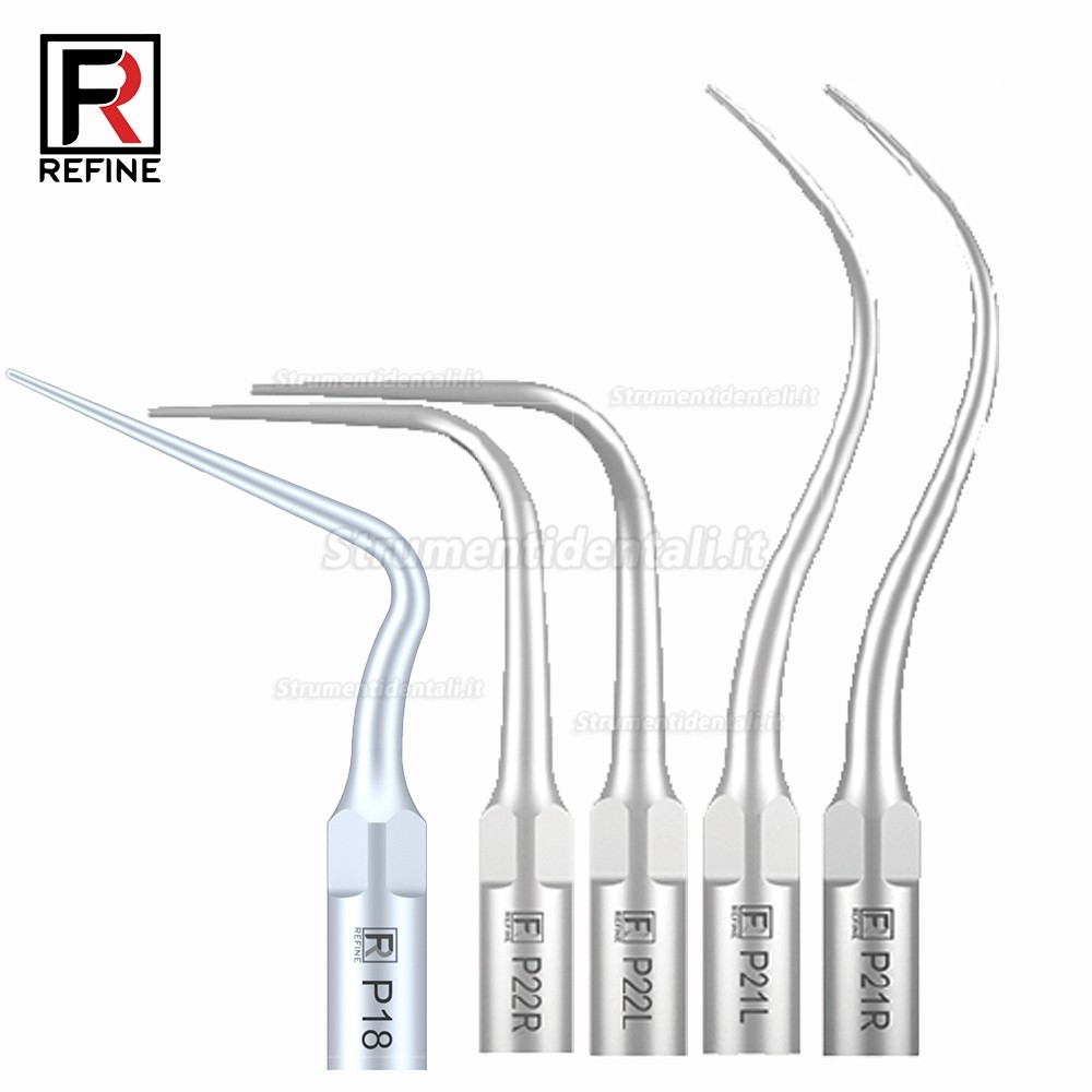 5Pz Refine® Inserti Piezo Per Parodontologia P2L P2R P2LD P2RD P5 P6 P7 P8 P10 P11 P12 P14L Compatible Con EMS Woodpecker