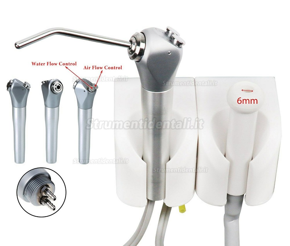 Unità turbina odontoiatrica portatile unità dentale tipo di montaggio muro 4 fori (senza compressore d'aria)
