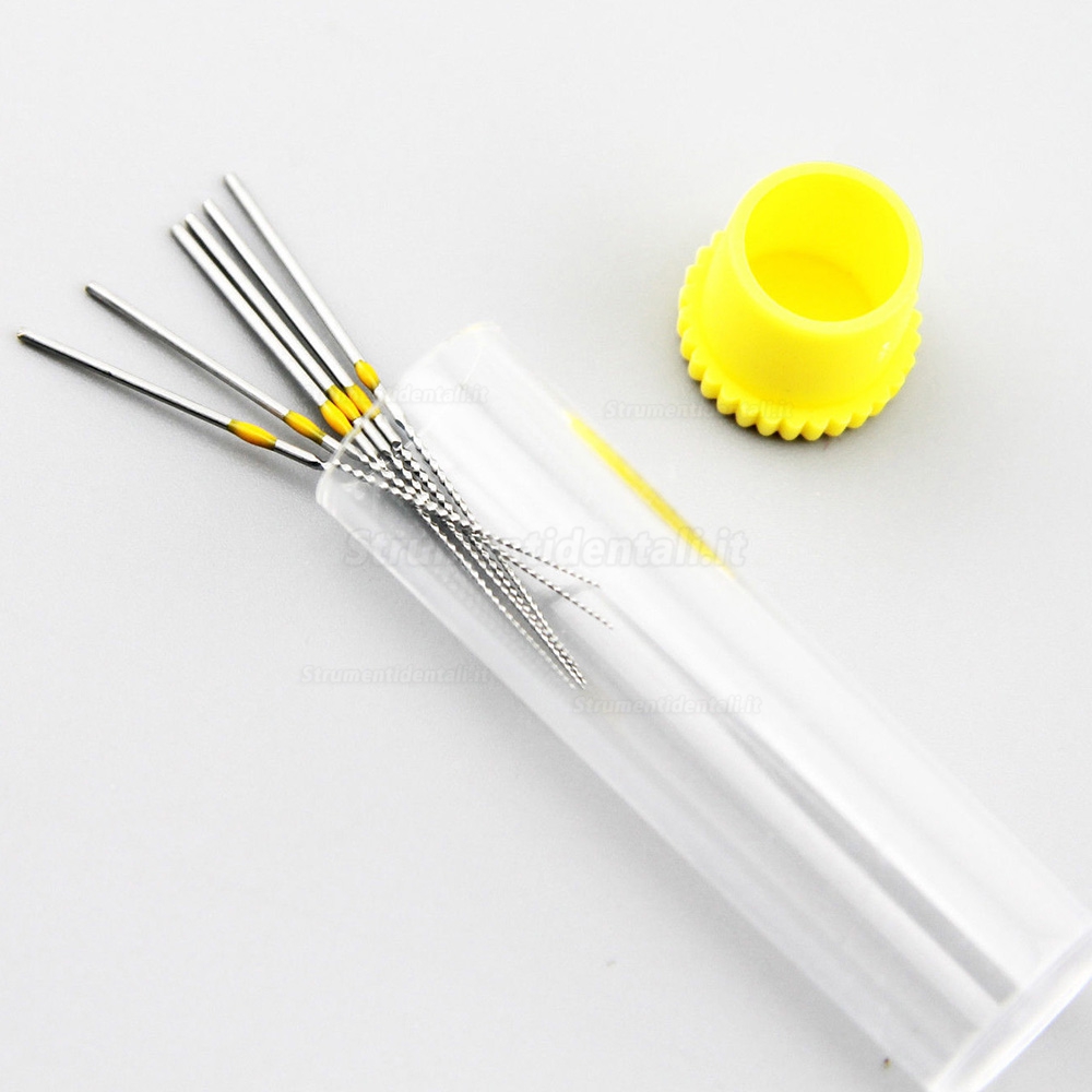 6 pezzi/set woodpeacker lima endodontica a ultrasuoni NITI U-FILE per la sagomatura dei canali K20# 6 pezzi/set woodpeacker lima endodontica a ultrasuoni NITI U-FILE per la sagomatura dei canali K20#