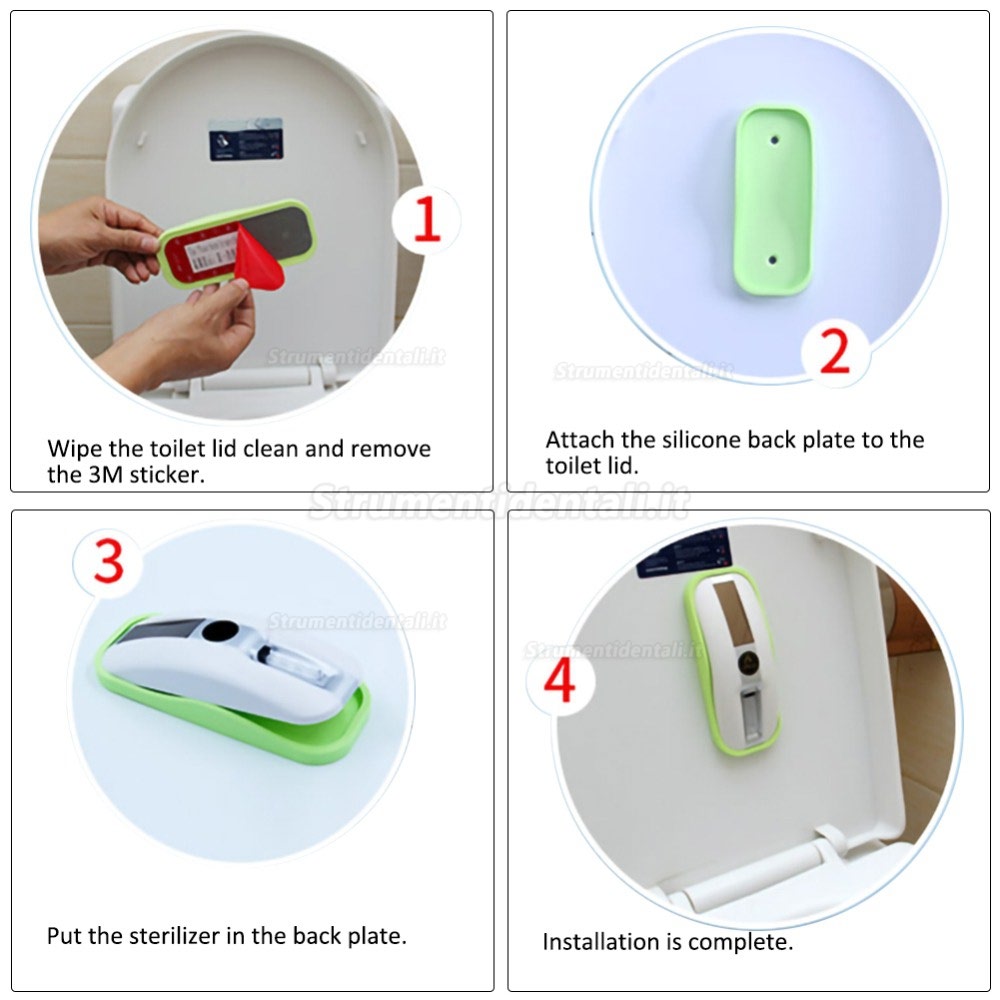 Intelligente Igienizzante Toilette Luce Germicida Ultravioletta Ricaricabile Solare Automatico