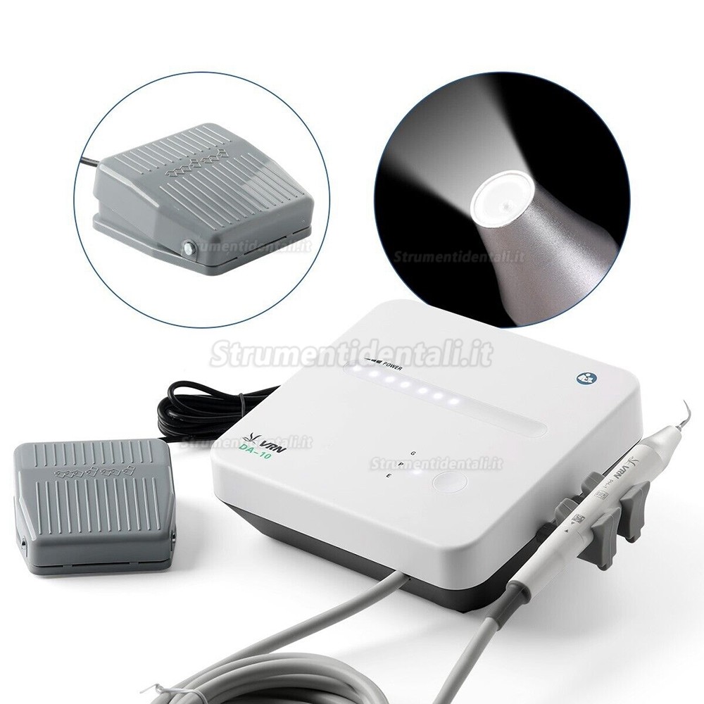 VRN DA-10 Scaler dentale ad ultrasuoni + manipolo LED compatibile Woodpecker EMS Cavitron VRN DA-10 Scaler dentale ad ultrasuoni + manipolo LED compatibile Woodpecker EMS Cavitron