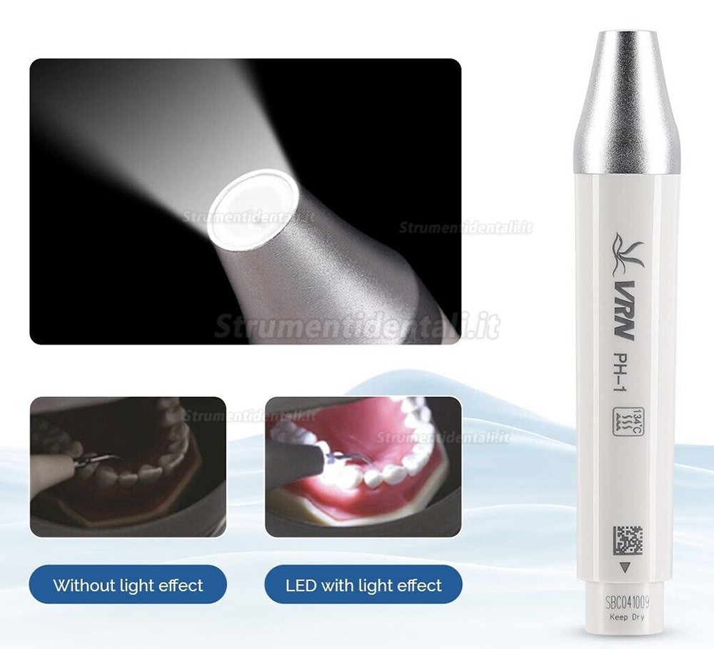 VRN DA-10 Scaler dentale ad ultrasuoni + manipolo LED compatibile Woodpecker EMS Cavitron