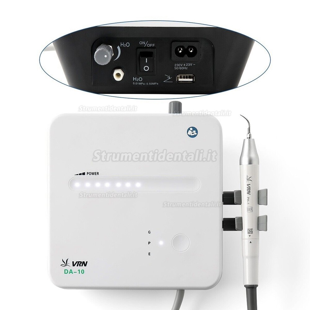 VRN DA-10 Scaler dentale ad ultrasuoni + manipolo LED compatibile Woodpecker EMS Cavitron VRN DA-10 Scaler dentale ad ultrasuoni + manipolo LED compatibile Woodpecker EMS Cavitron