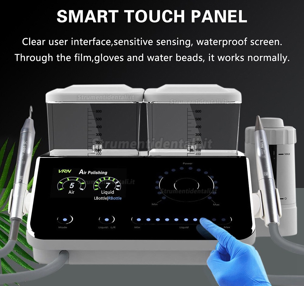VRN-Q6 Sbiancatore air prophy / lucidatore odontoiatrico + Ablatore ad ultrasuoni VRN-Q6 Sbiancatore air prophy / lucidatore odontoiatrico + Ablatore ad ultrasuoni