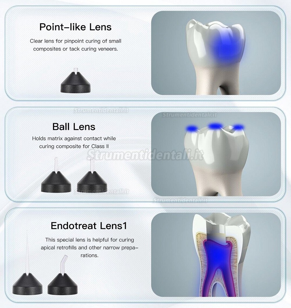 Lampada polimerizzante senza fili odontoiatrica Westcode 32A 385-515nm 2500 mW/cm² Lampada polimerizzante senza fili odontoiatrica Westcode 32A 385-515nm 2500 mW/cm²