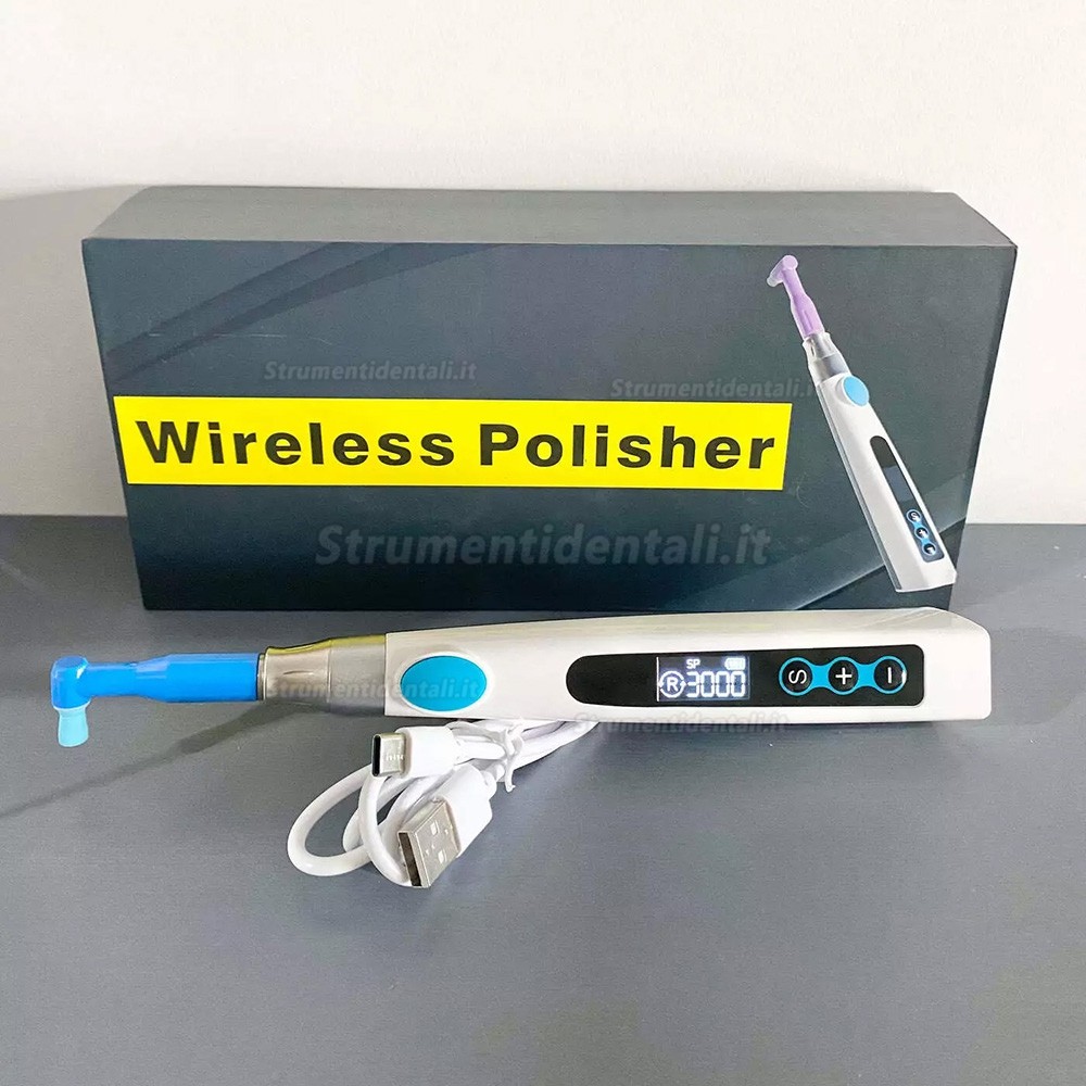 Manipolo elettrico per profilassi igienica senza fili Westcode Dental girevole a 360° Manipolo elettrico per profilassi igienica senza fili Westcode Dental girevole a 360°