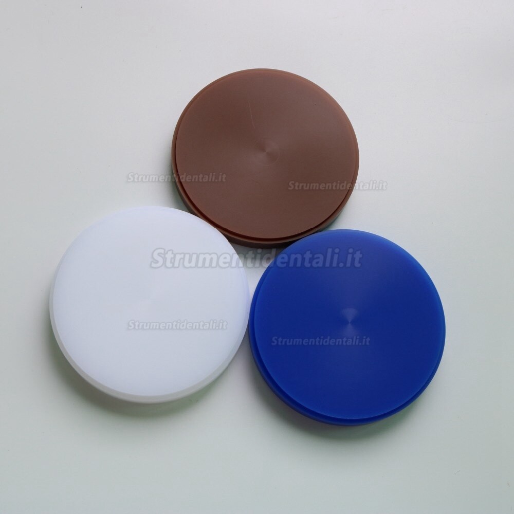5 pezzi dischi di cera per laboratorio odontotecnico da 98 x 10 a 22 mm per la fresatrice del sistema CAD/CAM Wieland