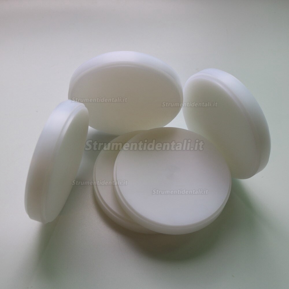5 pezzi dischi di cera per laboratorio odontotecnico da 98 x 10 a 22 mm per la fresatrice del sistema CAD/CAM Wieland 5 pezzi dischi di cera per laboratorio odontotecnico da 98 x 10 a 22 mm per la fresatrice del sistema CAD/CAM Wieland