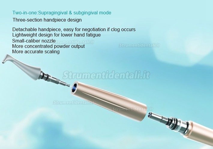 Woodpecker AP-A Sbiancatore air prophy / lucidatore odontoiatrico (sopragengivale + subgengivale)