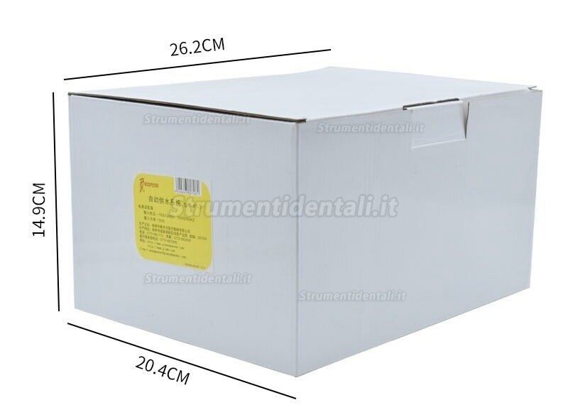 Sistema automatico di approvvigionamento idrico dentale Woodpecker AT-3 per ablatori ad ultrasuoni Sistema automatico di approvvigionamento idrico dentale Woodpecker AT-3 per ablatori ad ultrasuoni