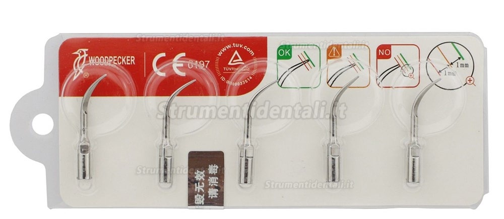 Woodpecker® G4 Piezo Inserti Compatibile EMS & UDS 5pz Woodpecker® G4 Piezo Inserti Compatibile EMS & UDS 5pz