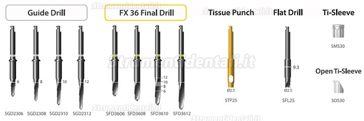 Kit per chirurgia con guida digitale Dentium XGSSK (Kit semplice)