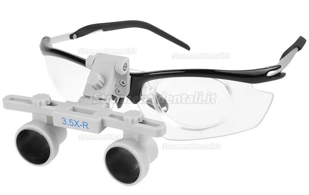 Occhialini ingrandenti per dentisti YOYU DY-116 3.5X-R con cornice presbiopia Occhialini ingrandenti per dentisti YOYU DY-116 3.5X-R con cornice presbiopia