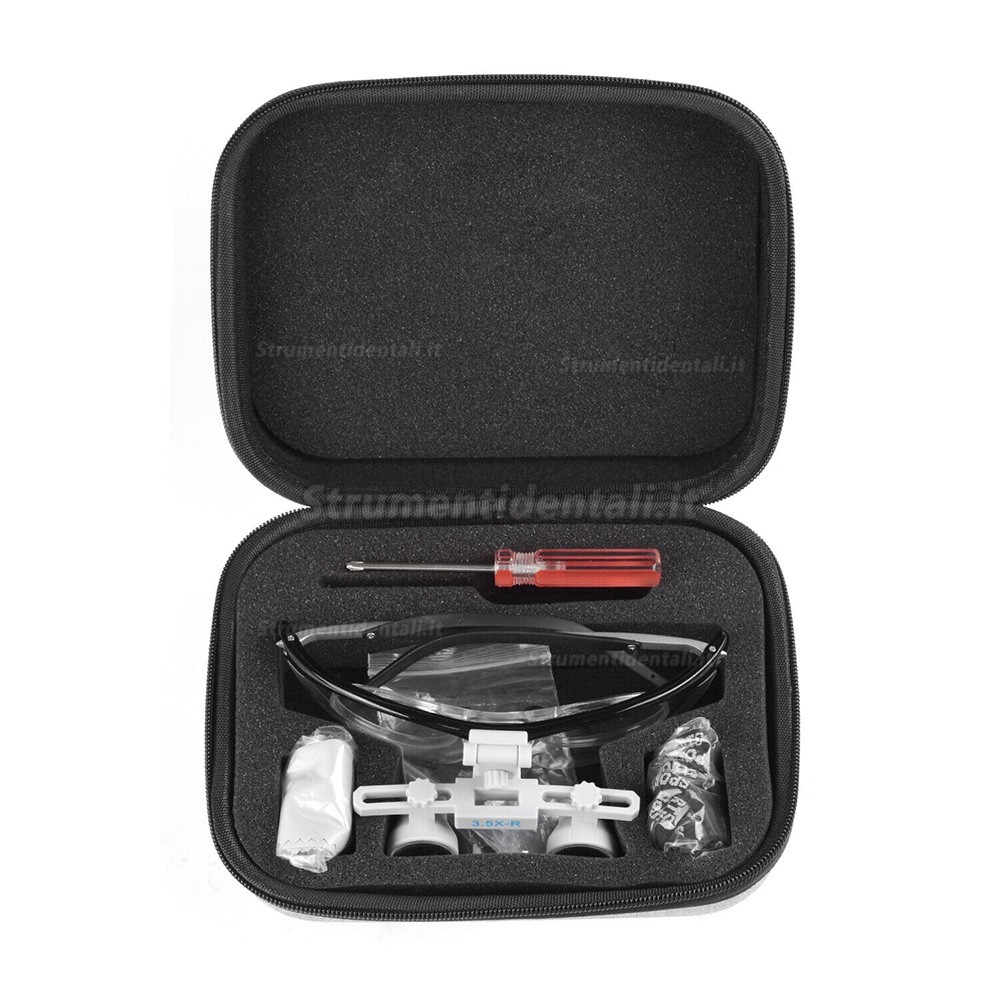 Occhialini ingrandenti per dentisti YOYU DY-116 3.5X-R con cornice presbiopia Occhialini ingrandenti per dentisti YOYU DY-116 3.5X-R con cornice presbiopia