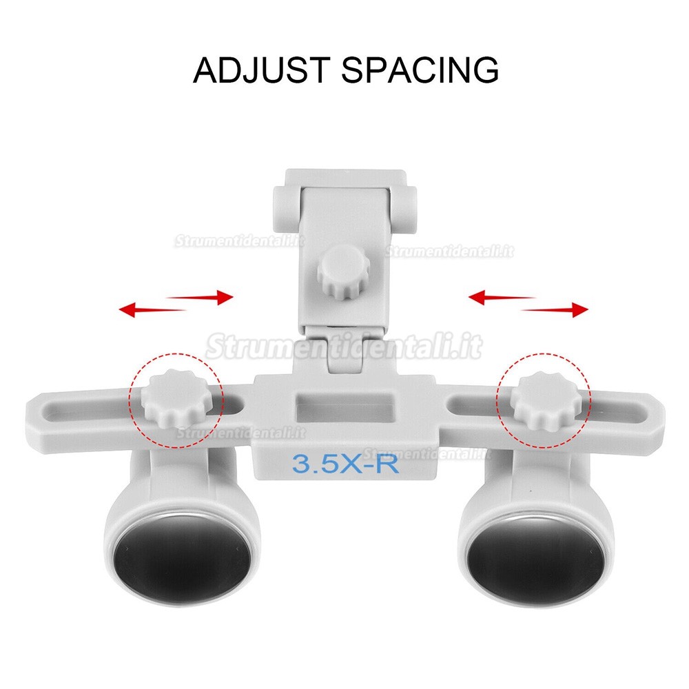 Occhialini ingrandenti per dentisti YOYU DY-116 3.5X-R con cornice presbiopia Occhialini ingrandenti per dentisti YOYU DY-116 3.5X-R con cornice presbiopia