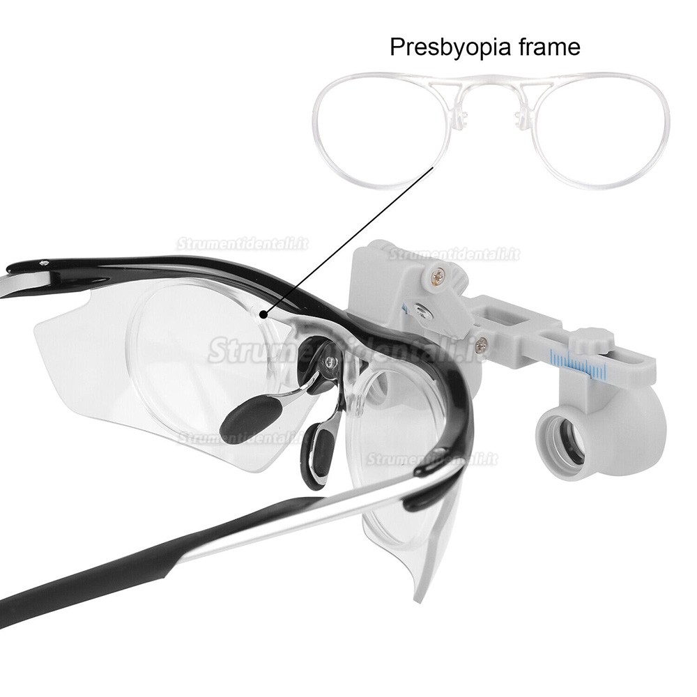 Occhialini ingrandenti per dentisti YOYU DY-116 3.5X-R con cornice presbiopia Occhialini ingrandenti per dentisti YOYU DY-116 3.5X-R con cornice presbiopia