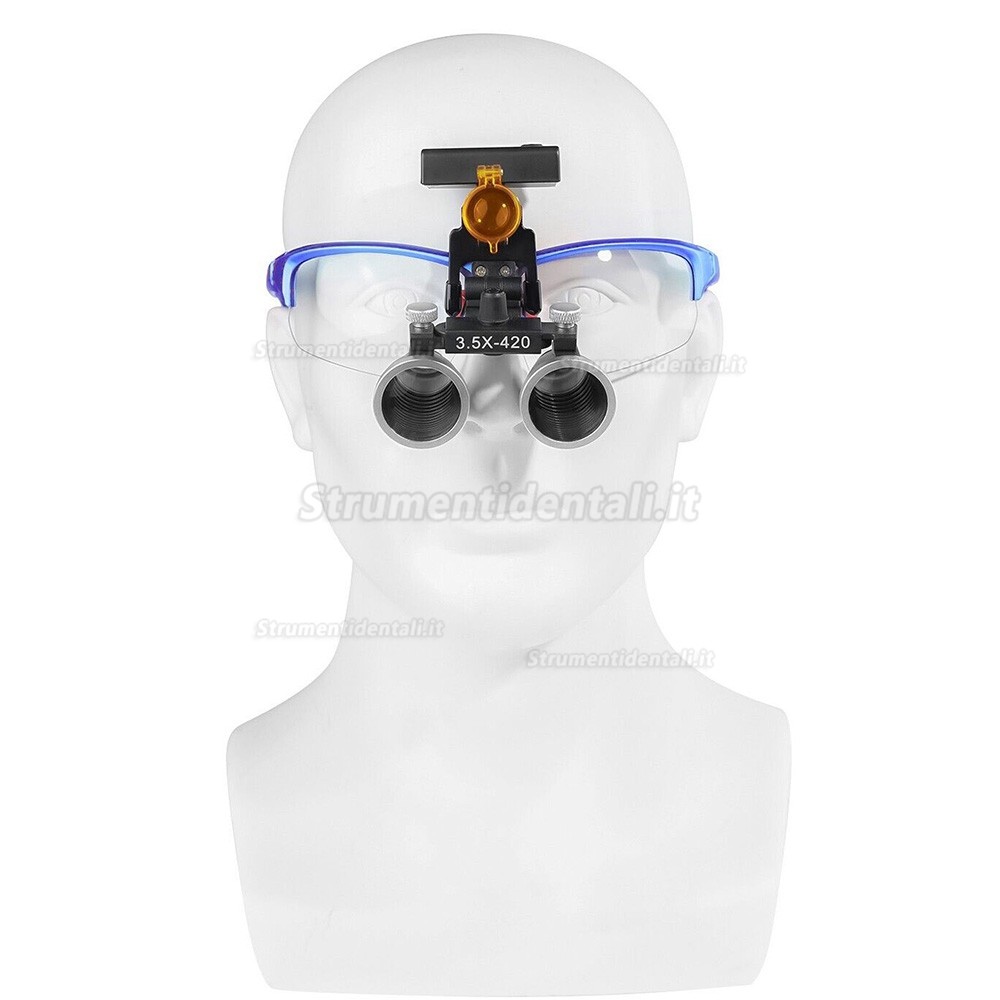 Occhialini binoculari dentali YUYO DY-117 3.5X + Faro LED senza fili 3W DY-010 Occhialini binoculari dentali YUYO DY-117 3.5X + Faro LED senza fili 3W DY-010