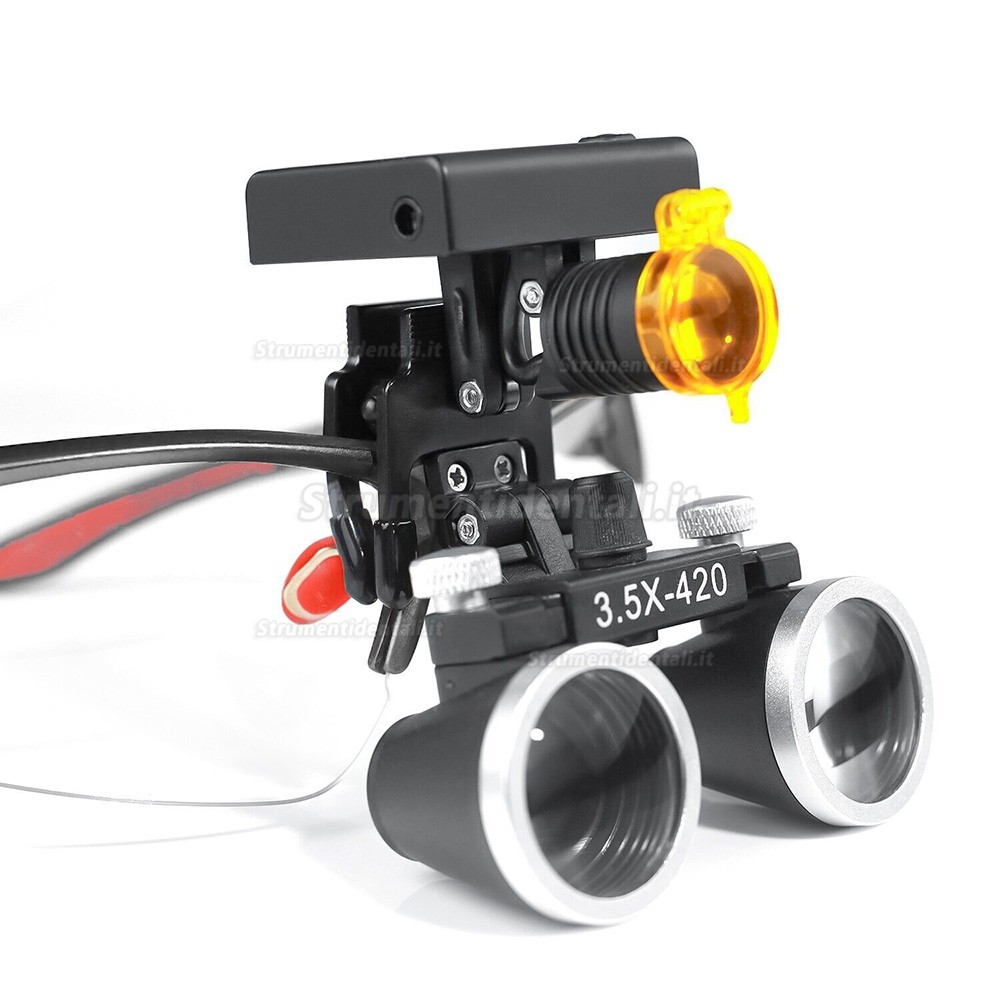 Occhialini binoculari dentali YUYO DY-117 3.5X + Faro LED senza fili 3W DY-010 Occhialini binoculari dentali YUYO DY-117 3.5X + Faro LED senza fili 3W DY-010