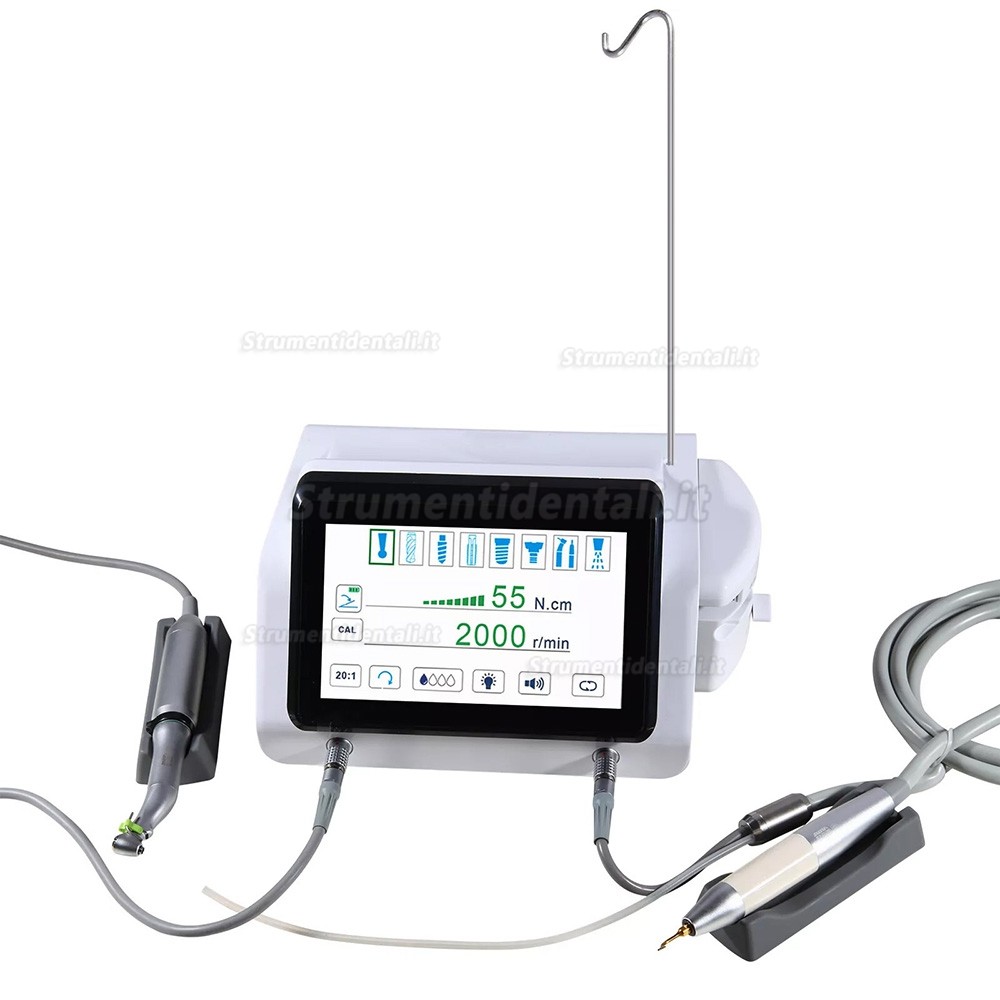 Due in uno Attrezzatura per impianti dentali XLY-ZZJ300 (motore piezoelettrico e motore impianti) Due in uno Attrezzatura per impianti dentali XLY-ZZJ300 (motore piezoelettrico e motore impianti)