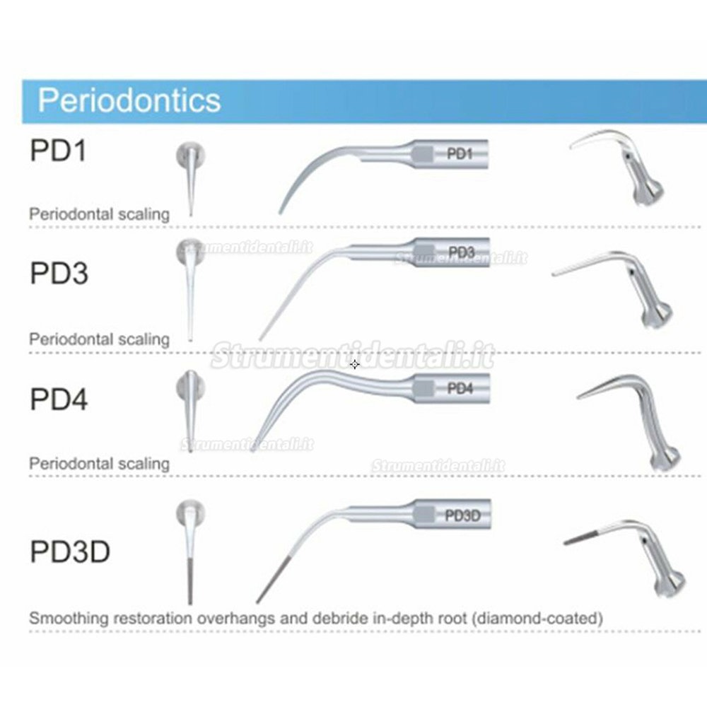 10Pezzi Woodpecker DTE Inserti Piezo per Ablatore PD1/ PD3/ PD3D Diamante/ PD4/ PD4D Diamante Compatibile NSK SATELEC