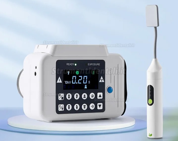 Radiografico endorale portatile con schermo incorporato + Sensore rvg dentale iRay Pluto 0002XW