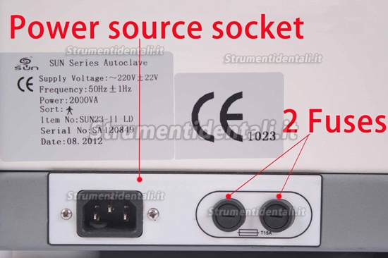 Sterilizzatore Autoclave Classe B 18-23L SUN® SUN-II-DL con Stampante